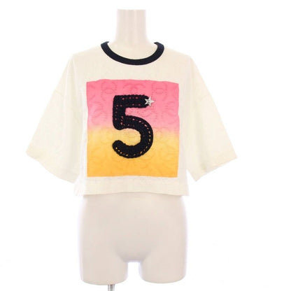 Chanel 24ss No.5 Coco Mark T-Shirt Cut and Sewn Short Sleeves Cropped Length 34
