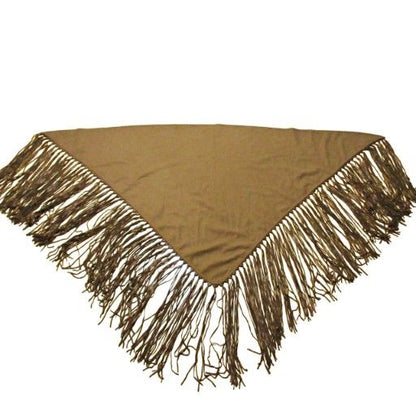 Hermes by Martin Margiela Period Vintage Cape Cashmere Wool Leather Fringe