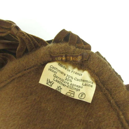 Hermes by Martin Margiela Period Vintage Cape Cashmere Wool Leather Fringe