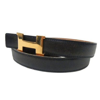 Hermes '92 Constance Reversible Pin Buckle Belt Stamped 0v H Logo Leather Gold