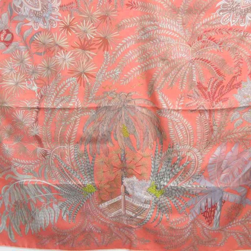 Hermes 23ss Carré Double Face 90 le Jardin des Peintres Painters' Garden Scarf
