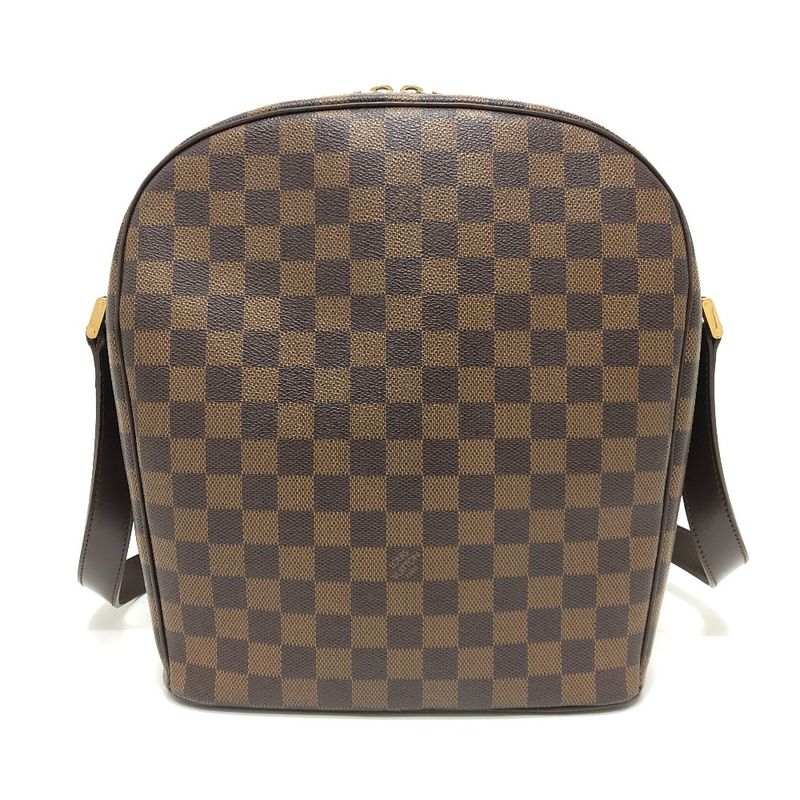 Louis Vuitton Shoulder Bag Ipanema GM N51292 Damier Canvas Ebène Brown