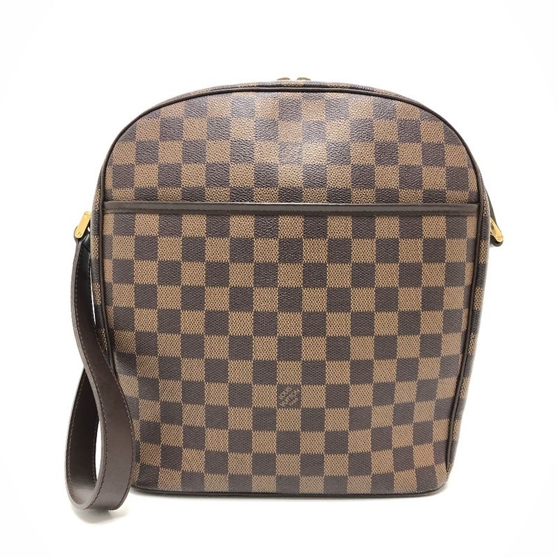 Louis Vuitton Shoulder Bag Ipanema GM N51292 Damier Canvas Ebène Brown