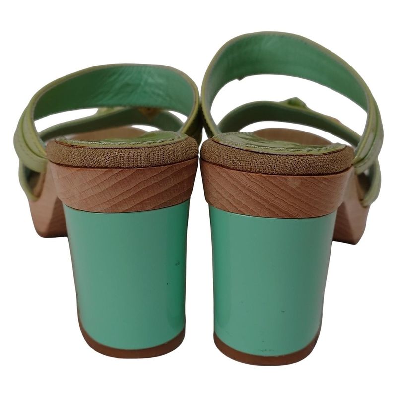 Louis Vuitton Mules 35 1 2 Women's Peppermint Leather
