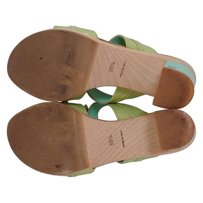 Louis Vuitton Mules 35 1 2 Women's Peppermint Leather