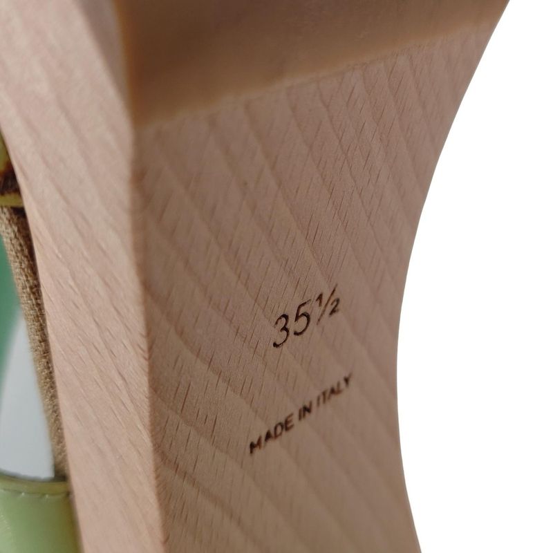 Louis Vuitton Mules 35 1 2 Women's Peppermint Leather