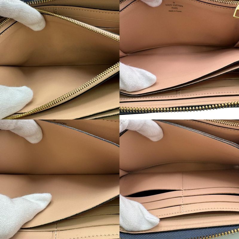 Louis Vuitton M68582 Round Zip Wallet Portefeuille Comete Long Wallet Beige