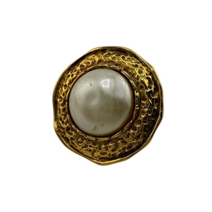 Chanel Binaural Earrings Gold Ladies