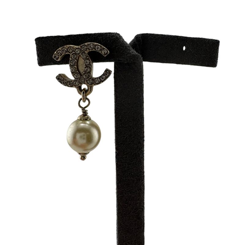 Chanel One Piece Only for Both Ears External Earring Back Earrings Silver Ladies