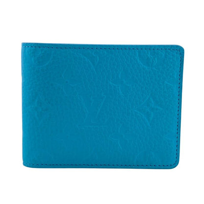 Louis Vuitton M11501 Portefeuille Multiple Folding Wallet Blue Ladies