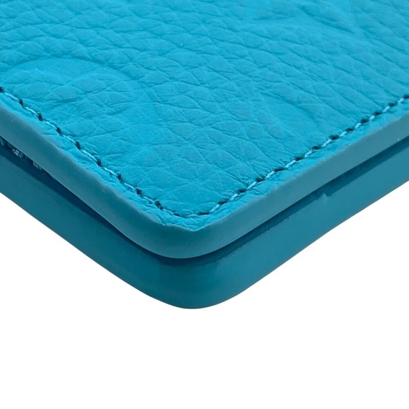 Louis Vuitton M11501 Portefeuille Multiple Folding Wallet Blue Ladies