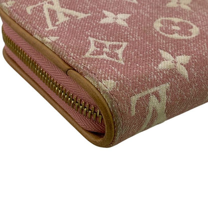 Louis Vuitton M81182 Denim Jacquard Zippy Wallet Long Wallet White Ladies