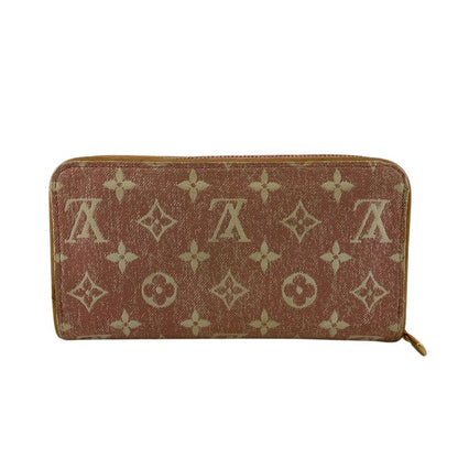 Louis Vuitton M81182 Denim Jacquard Zippy Wallet Long Wallet White Ladies