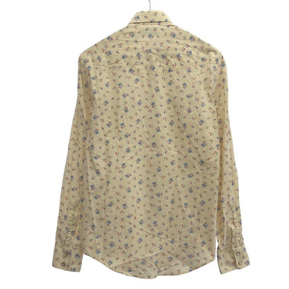 Saint Laurent Paris 15ss Flower Print Western Shirt 373285 Y572h Ivory 37
