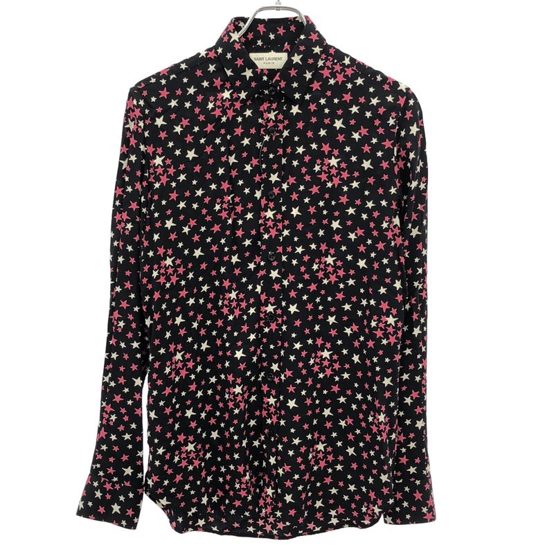 Saint Laurent Paris Rayon Star Shirt 376916 Y310p Black 37