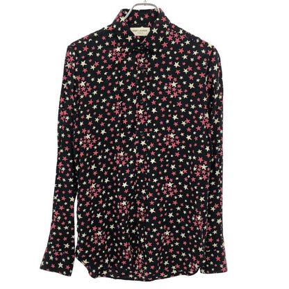 Saint Laurent Paris Rayon Star Shirt 376916 Y310p Black 37