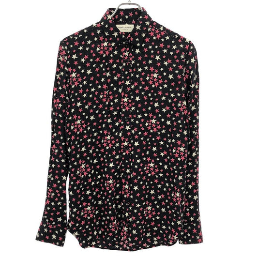 Saint Laurent Paris Rayon Star Shirt 376916 Y310p Black 37