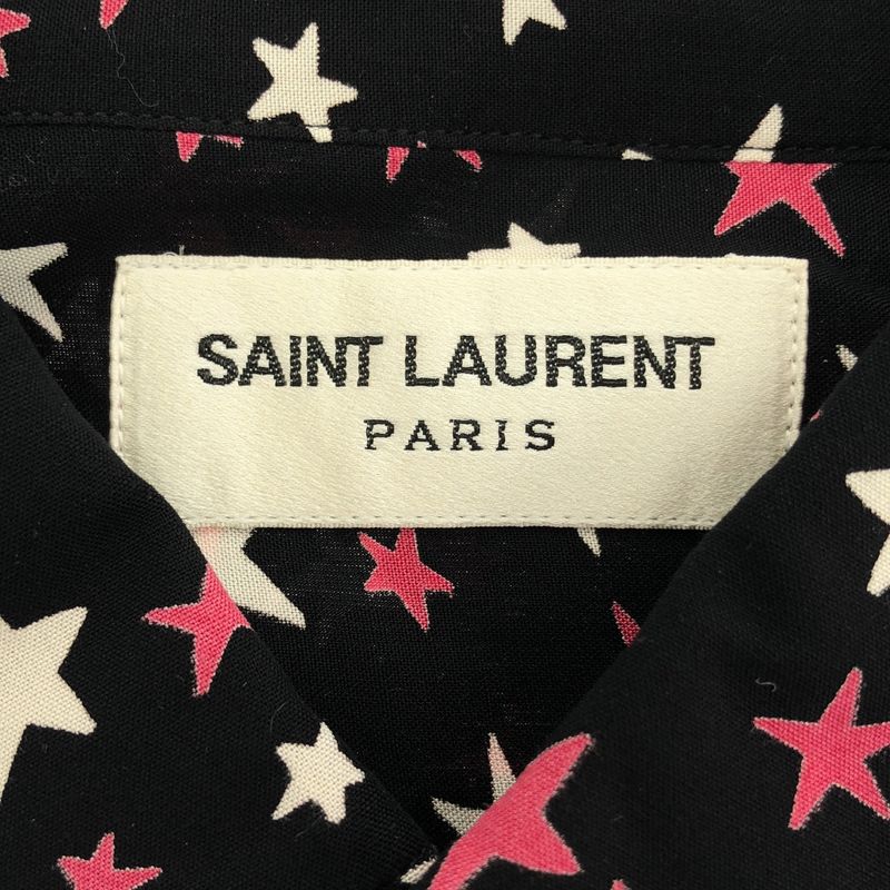 Saint Laurent Paris Rayon Star Shirt 376916 Y310p Black 37