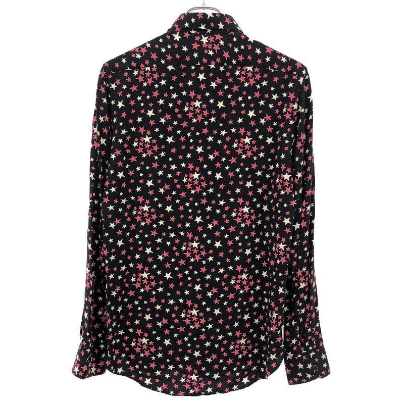 Saint Laurent Paris Rayon Star Shirt 376916 Y310p Black 37