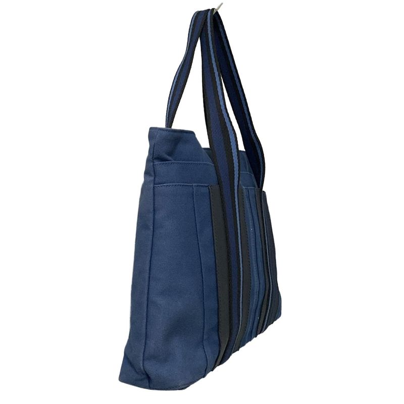 Hermes Tote Bag Troca Horizontal MM Blue X Black X Light Blue Leather