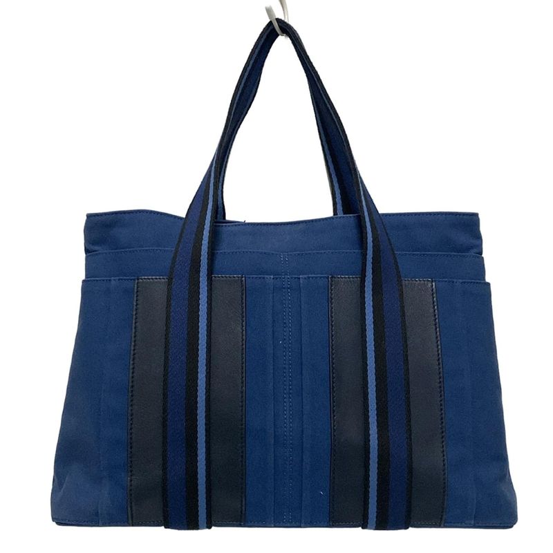 Hermes Tote Bag Troca Horizontal MM Blue X Black X Light Blue Leather