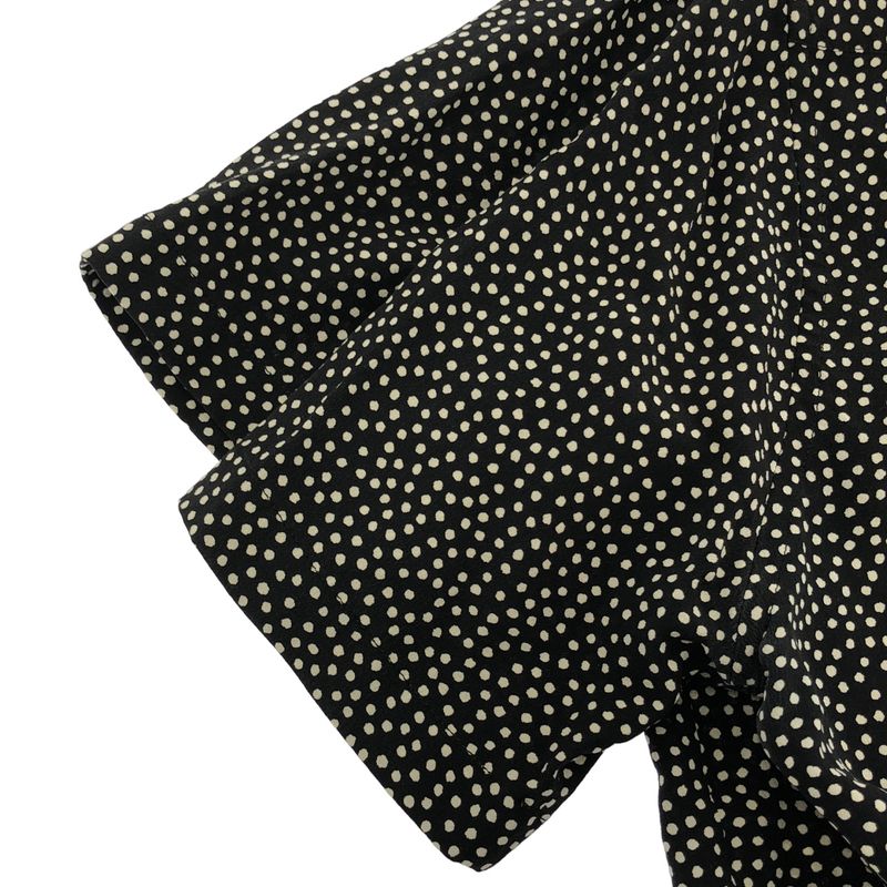 Saint Laurent Paris 18ss Silk Dot Short Sleeve Shirt 498977 Y347s Black 37
