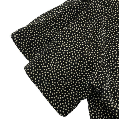 Saint Laurent Paris 18ss Silk Dot Short Sleeve Shirt 498977 Y347s Black 37