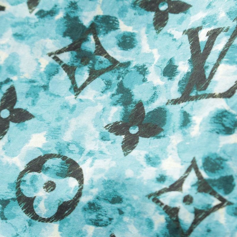 Louis Vuitton 23aw Nylon Monogram Printed Hoodie Jacket Rm232m Zs2 Hpb10w Blue