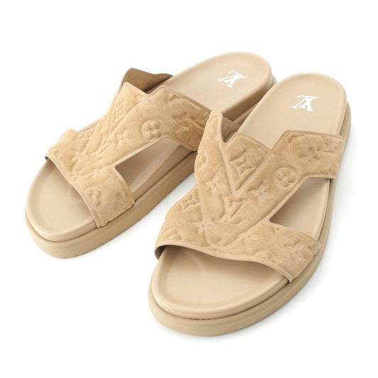 Louis Vuitton Oasis Suede Calf Leather Monogram LV Sandals Mules Shoes 1ahsel