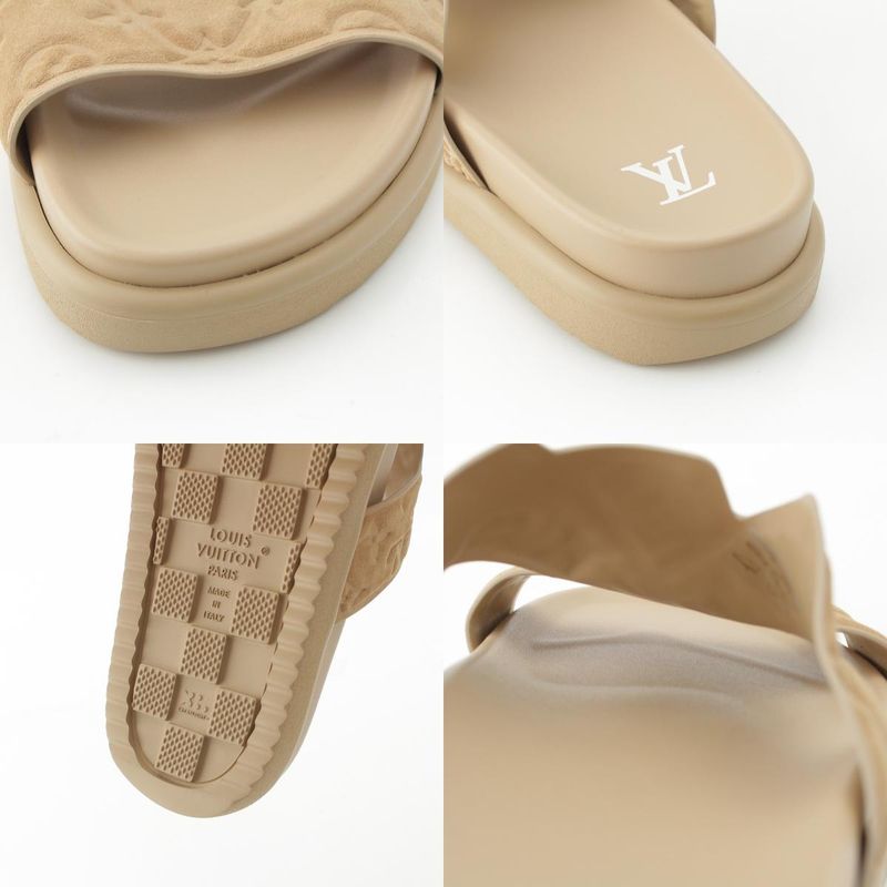 Louis Vuitton Oasis Suede Calf Leather Monogram LV Sandals Mules Shoes 1ahsel