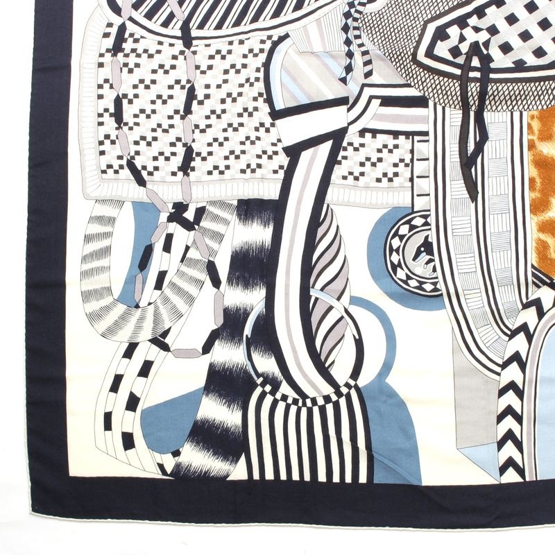 Hermes Carre Geant LA Selle Imaginaire Saddle of Imagination Cashmere Silk