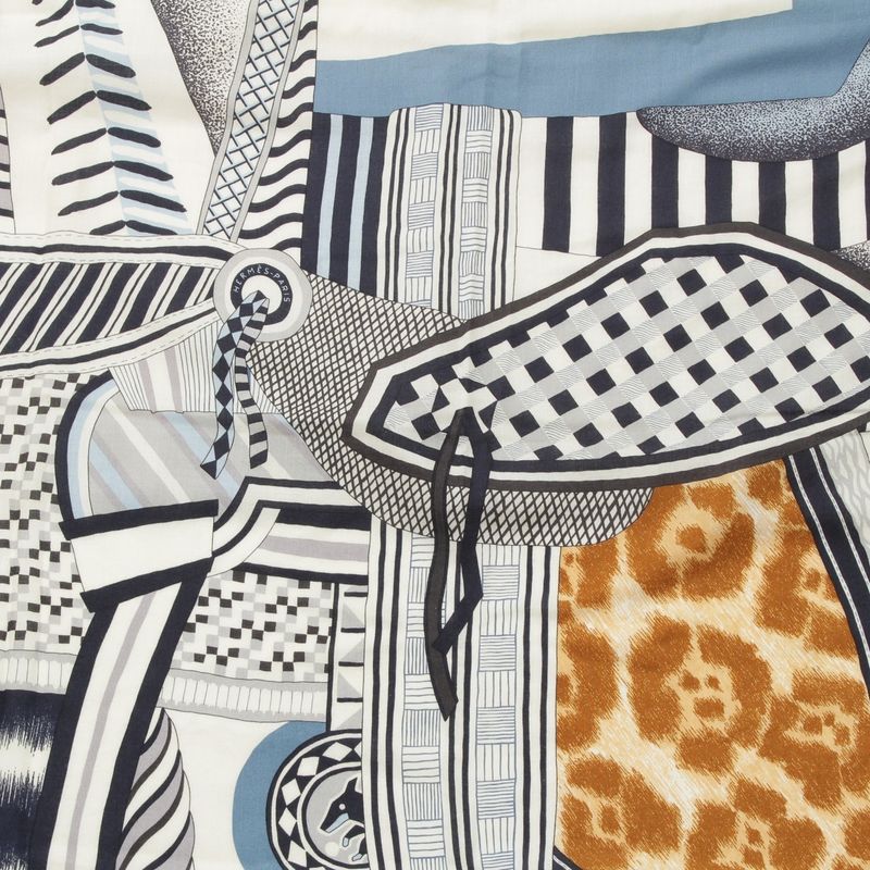 Hermes Carre Geant LA Selle Imaginaire Saddle of Imagination Cashmere Silk