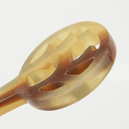 Hermes Buffalo Horn Kanzashi Hair Accessory Hair Accessory Hairpin Brown