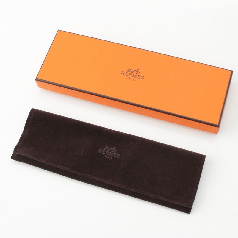 Hermes Buffalo Horn Kanzashi Hair Accessory Hair Accessory Hairpin Brown