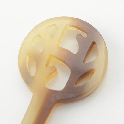 Hermes Buffalo Horn Kanzashi Hair Accessory Hair Accessory Hairpin Brown