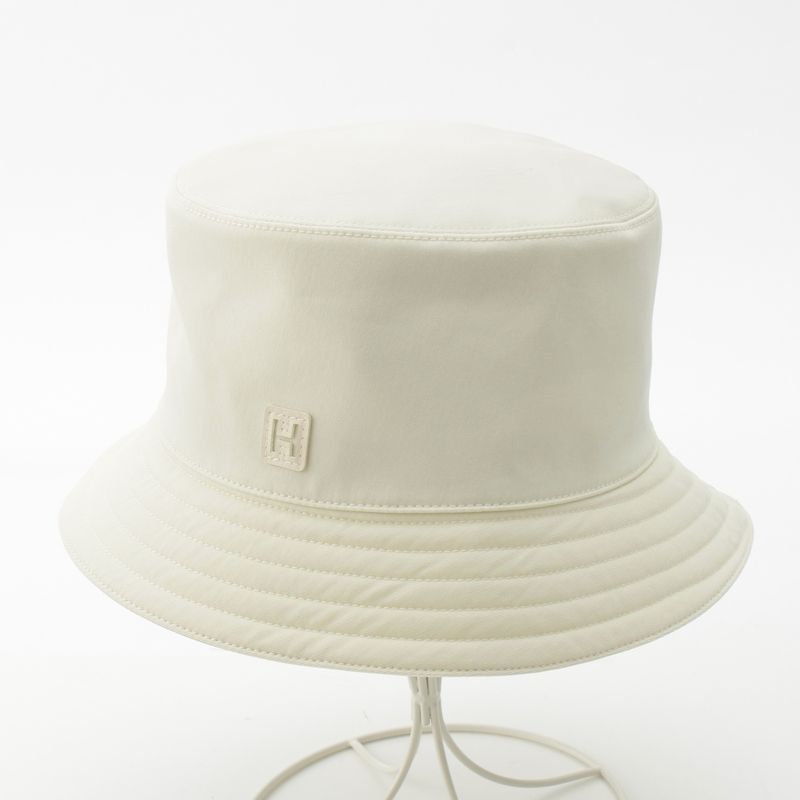 Hermes Cotton Fred H Cut Bucket Hat White 58