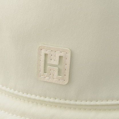 Hermes Cotton Fred H Cut Bucket Hat White 58