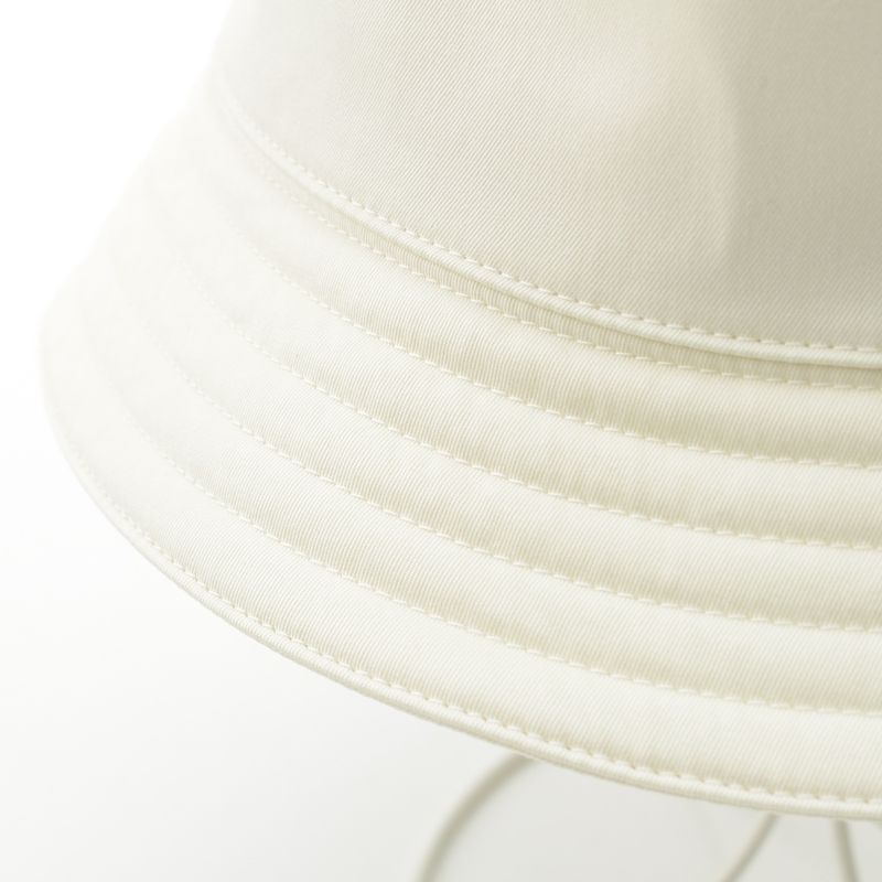 Hermes Cotton Fred H Cut Bucket Hat White 58