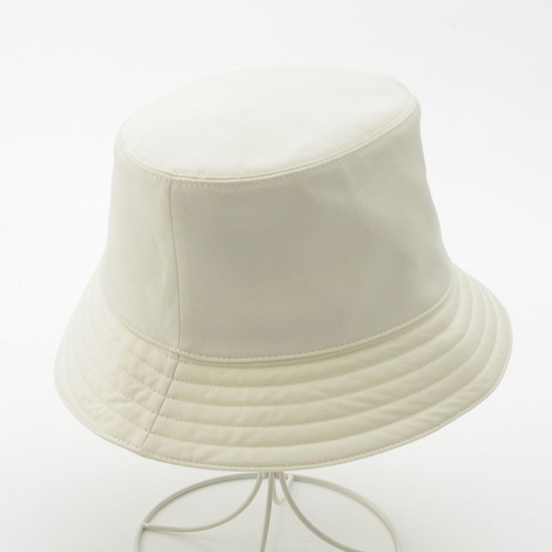 Hermes Cotton Fred H Cut Bucket Hat White 58