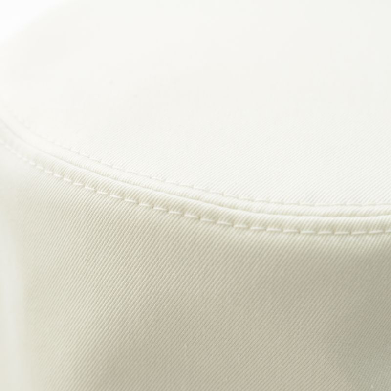 Hermes Cotton Fred H Cut Bucket Hat White 58