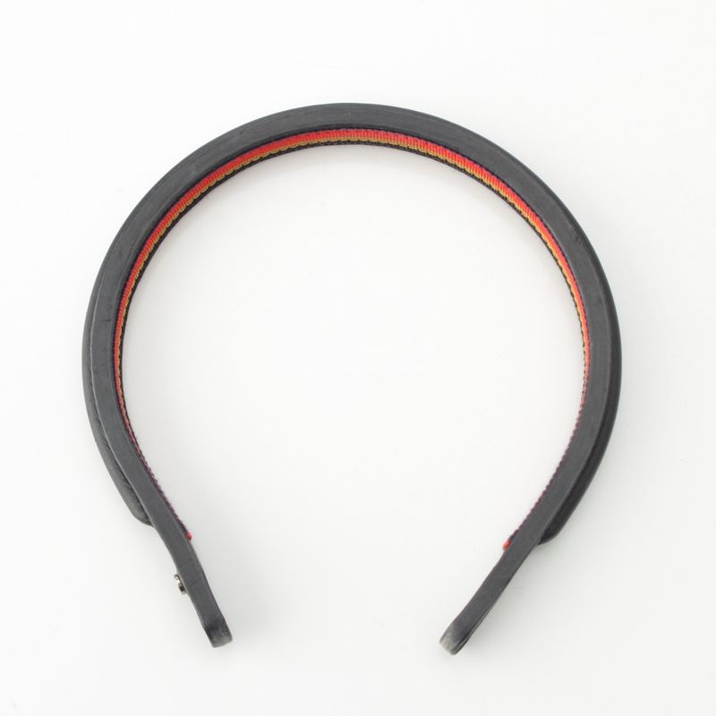 Hermes Leather Serie Button Headband Hair Accessory H201002g Black