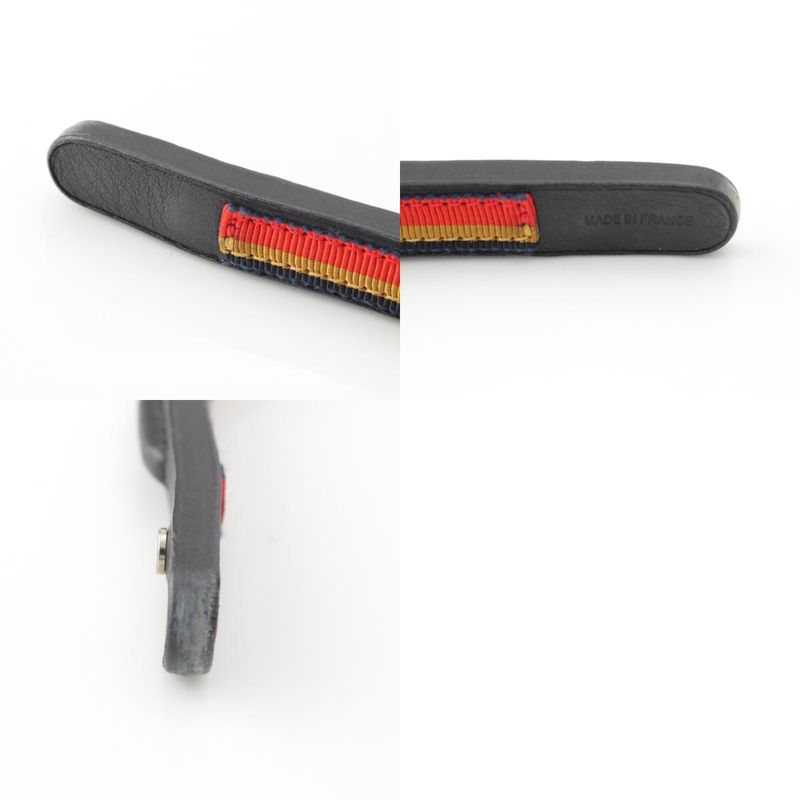 Hermes Leather Serie Button Headband Hair Accessory H201002g Black