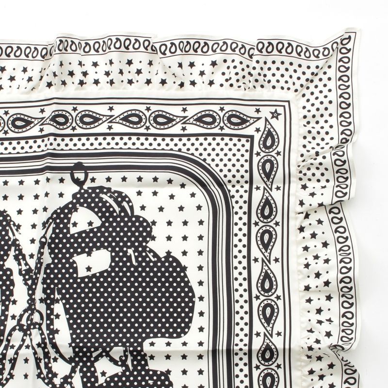 Hermes Silk Carré 70 Brides de Gala Bandana Brides de Gala Bandana Frilled