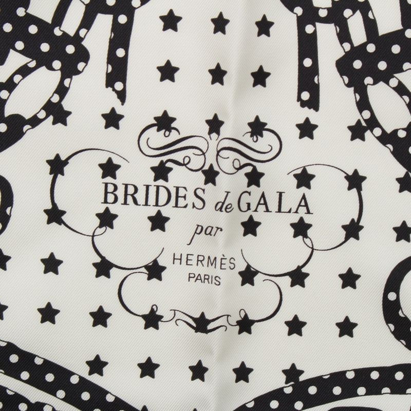 Hermes Silk Carré 70 Brides de Gala Bandana Brides de Gala Bandana Frilled