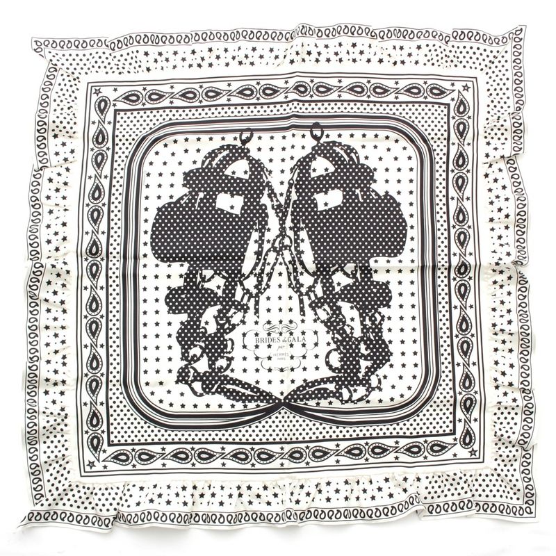 Hermes Silk Carré 70 Brides de Gala Bandana Brides de Gala Bandana Frilled