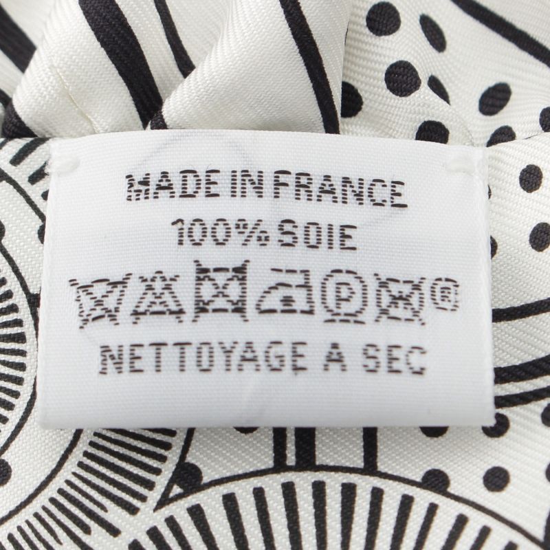 Hermes Twilly Silk Frilled Apron Doll Scarf H852978s White