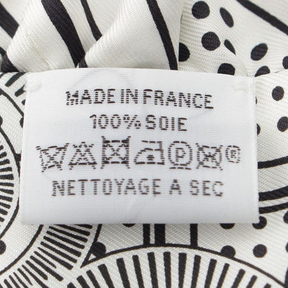 Hermes Twilly Silk Frilled Apron Doll Scarf H852978s White