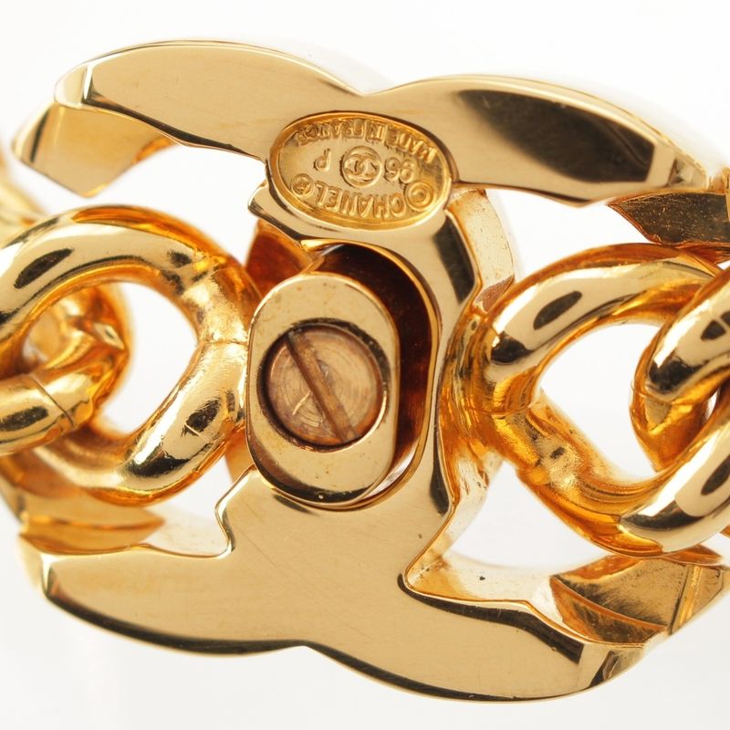 Chanel 96p Coco Mark Turnlock Bracelet Accessories Gold