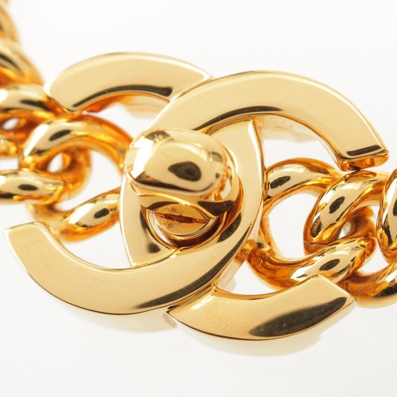 Chanel 96p Coco Mark Turnlock Bracelet Accessories Gold