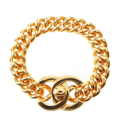 Chanel 96p Coco Mark Turnlock Bracelet Accessories Gold